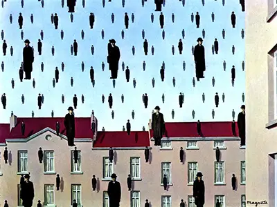 Golconda (Bild) Rene Magritte